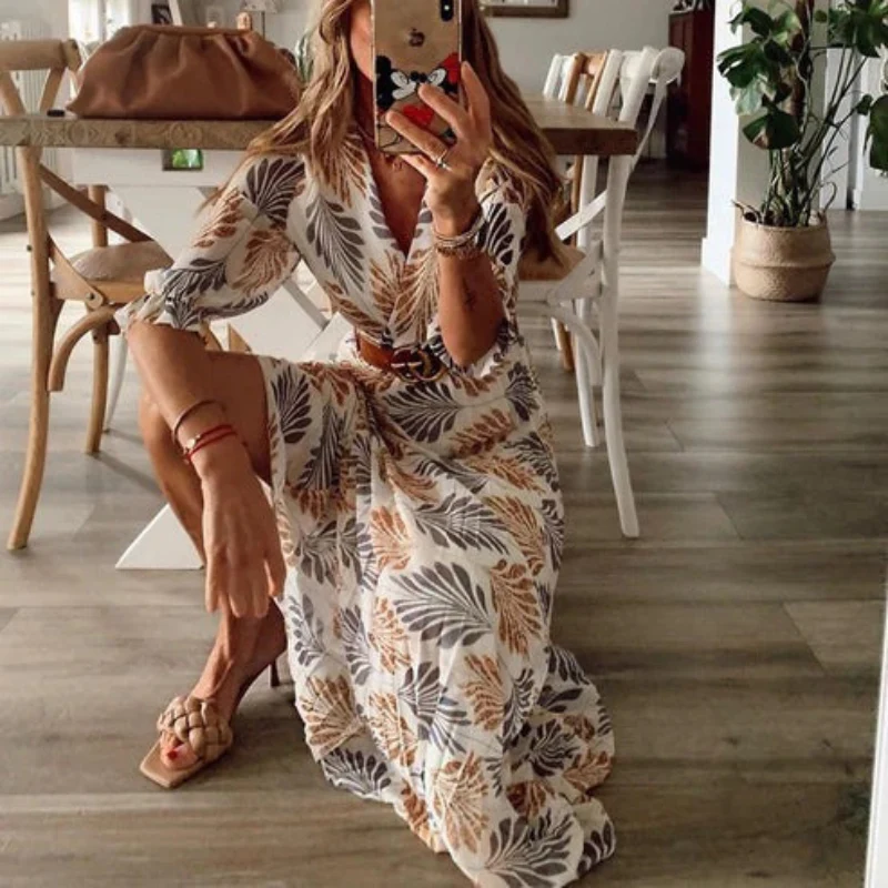Langes böhmisches Kleid für Damen | Maxi
