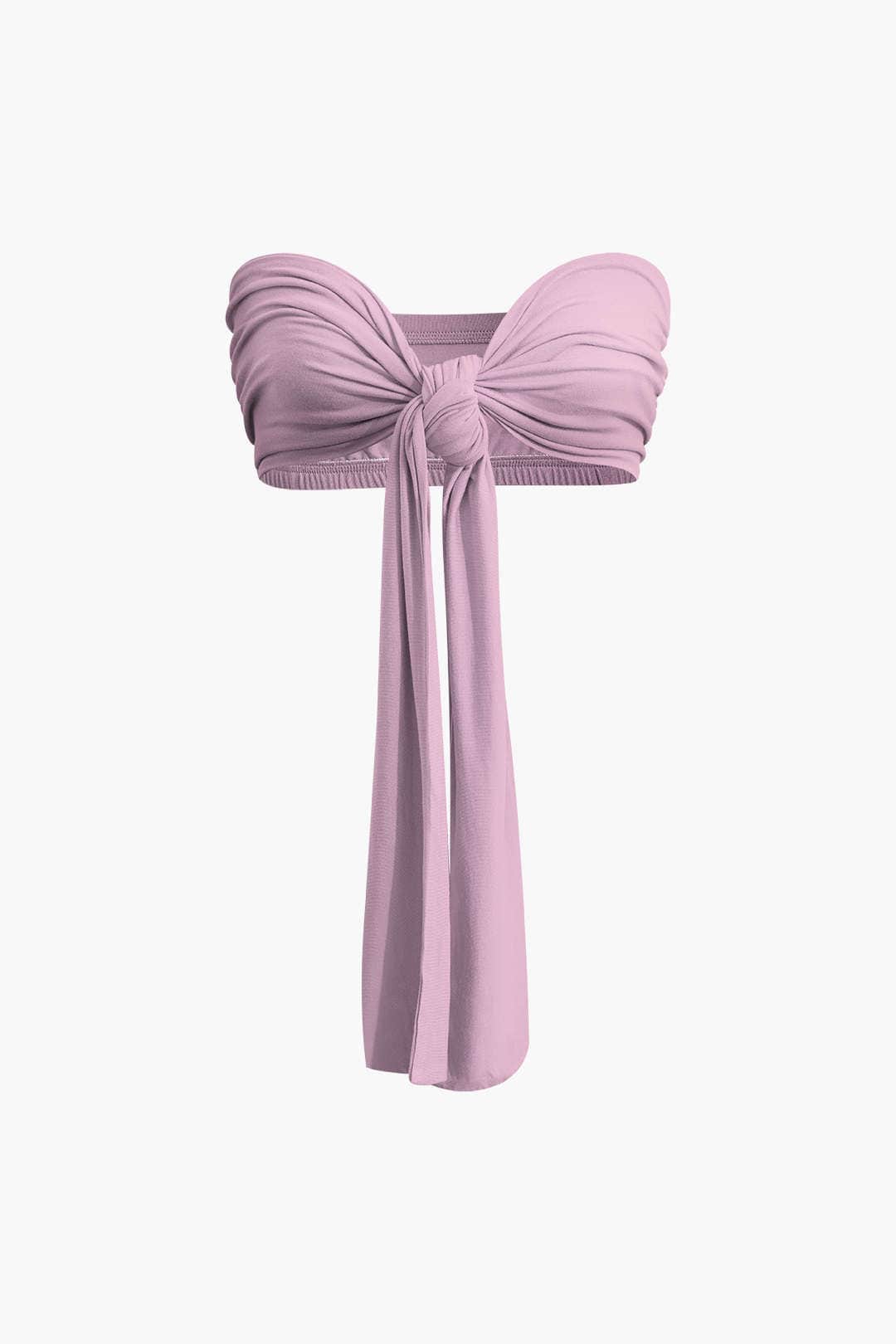 Lara | Elegantes Zweiteiler-Set mit Schleifen-Bandeau & Weitbein-Hose - Image 16