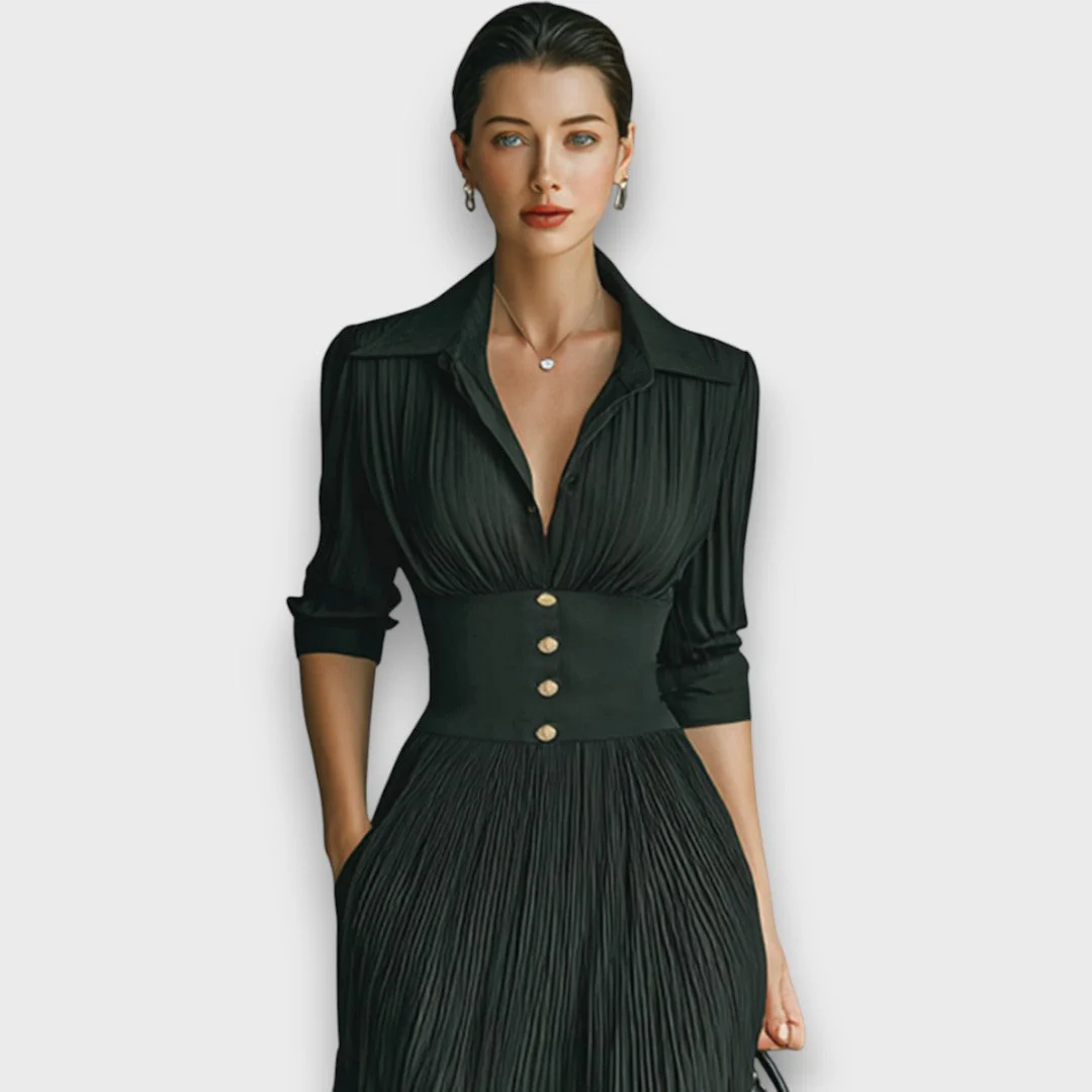 Larisse – Maxi-Kleid mit Reverskragen - Image 2