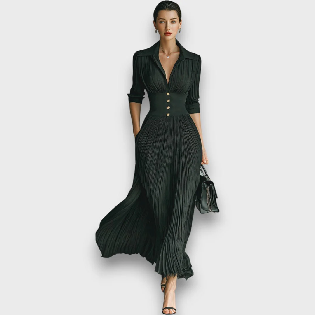 Larisse – Maxi-Kleid mit Reverskragen - Image 4