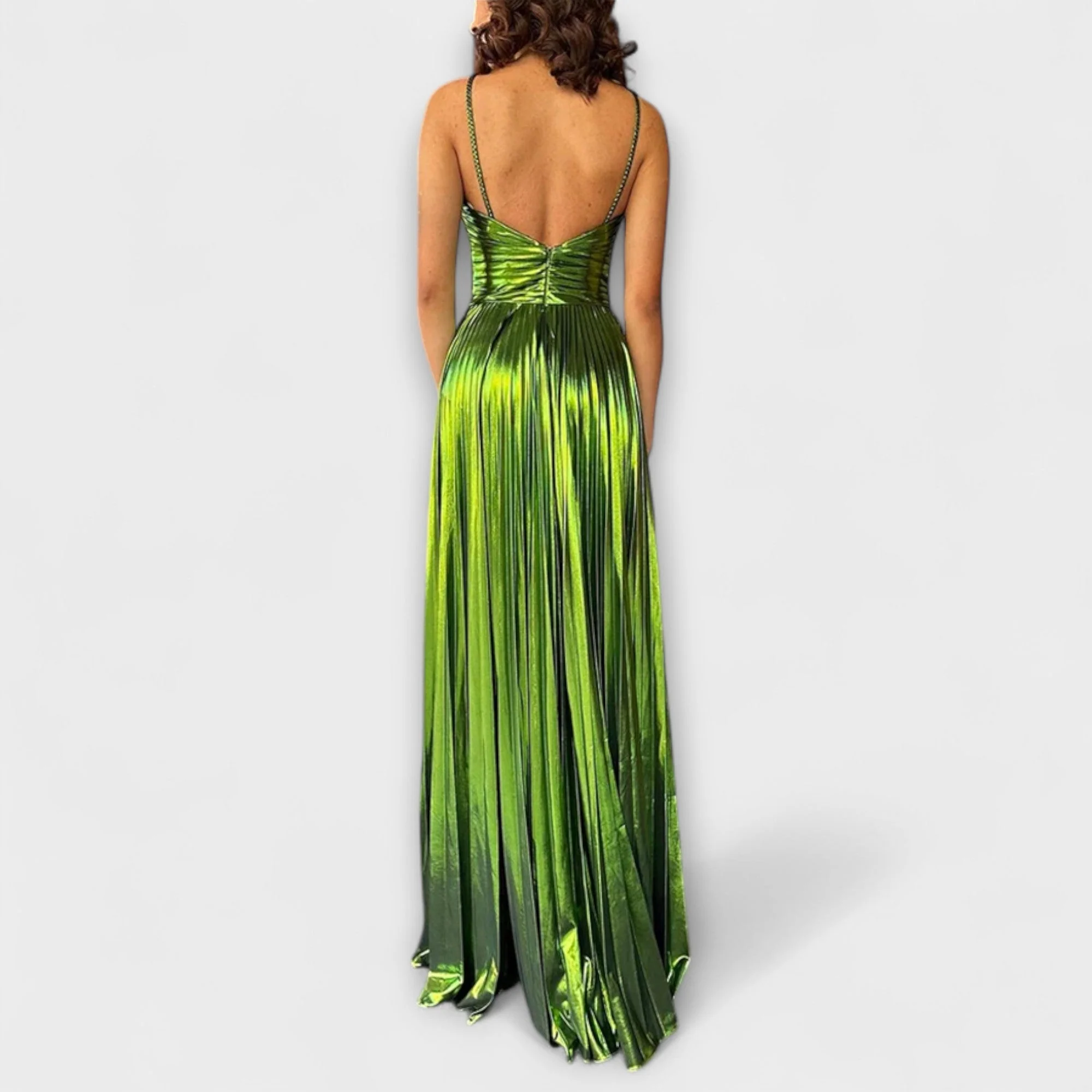 Lariva – Fließendes Metallic-Kleid - Image 2