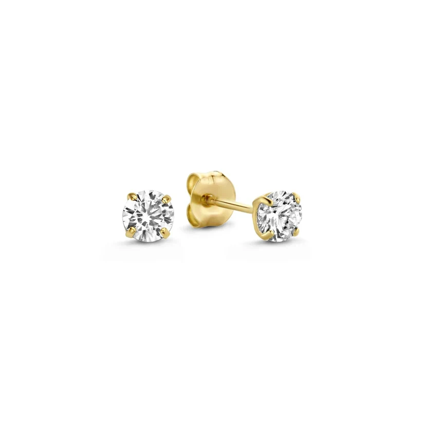 Larmes de Lune Gold Stein Earring Set - Image 5