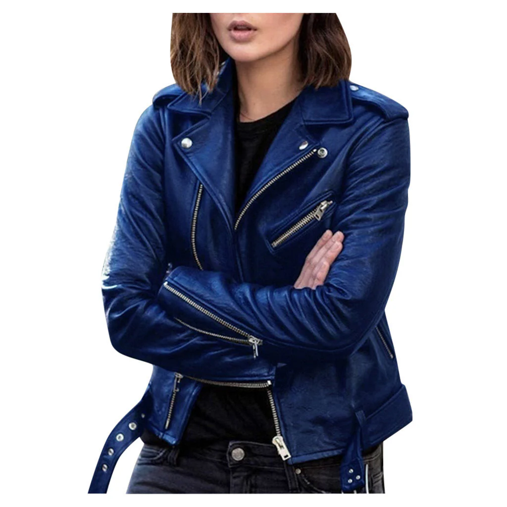 Lässige Bikerjacke für Damen | Mit Reißverschluss - Image 2