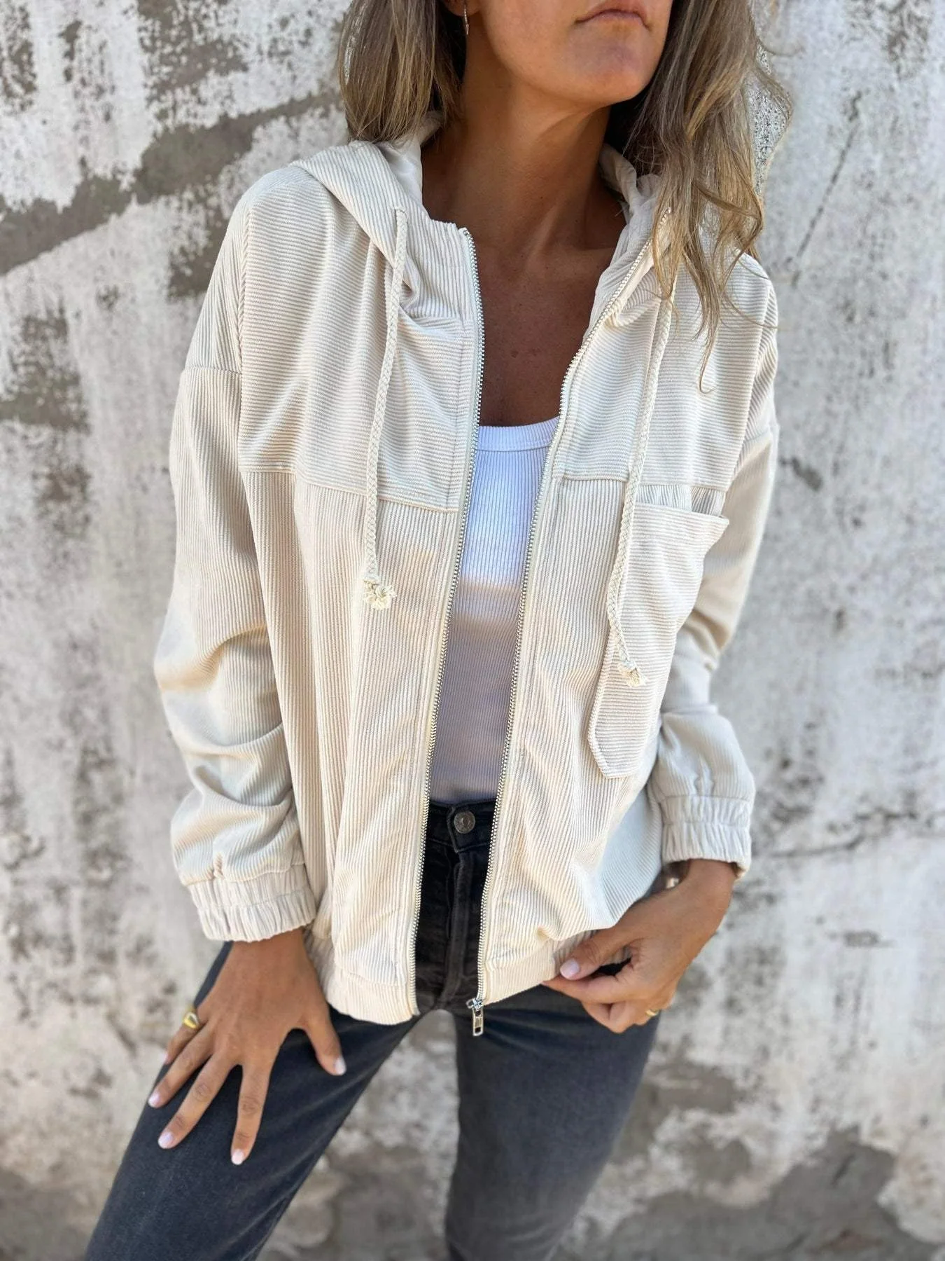 Lässige Damen-Kapuzenjacke | übergangs - Image 3