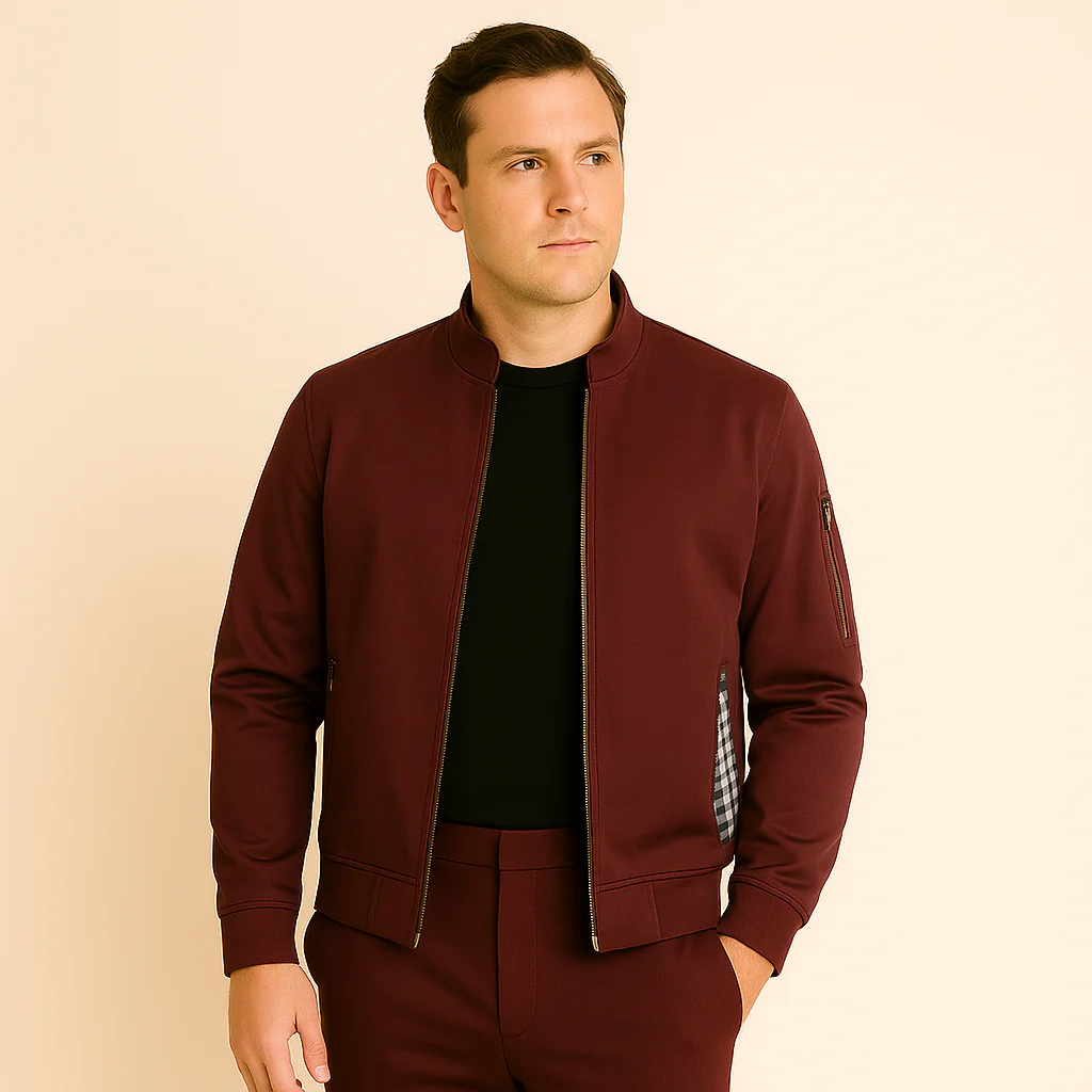 Lässige Herrenjacke mit Stehkragen - Image 4
