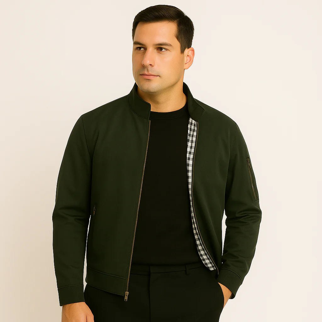 Lässige Herrenjacke mit Stehkragen - Image 5