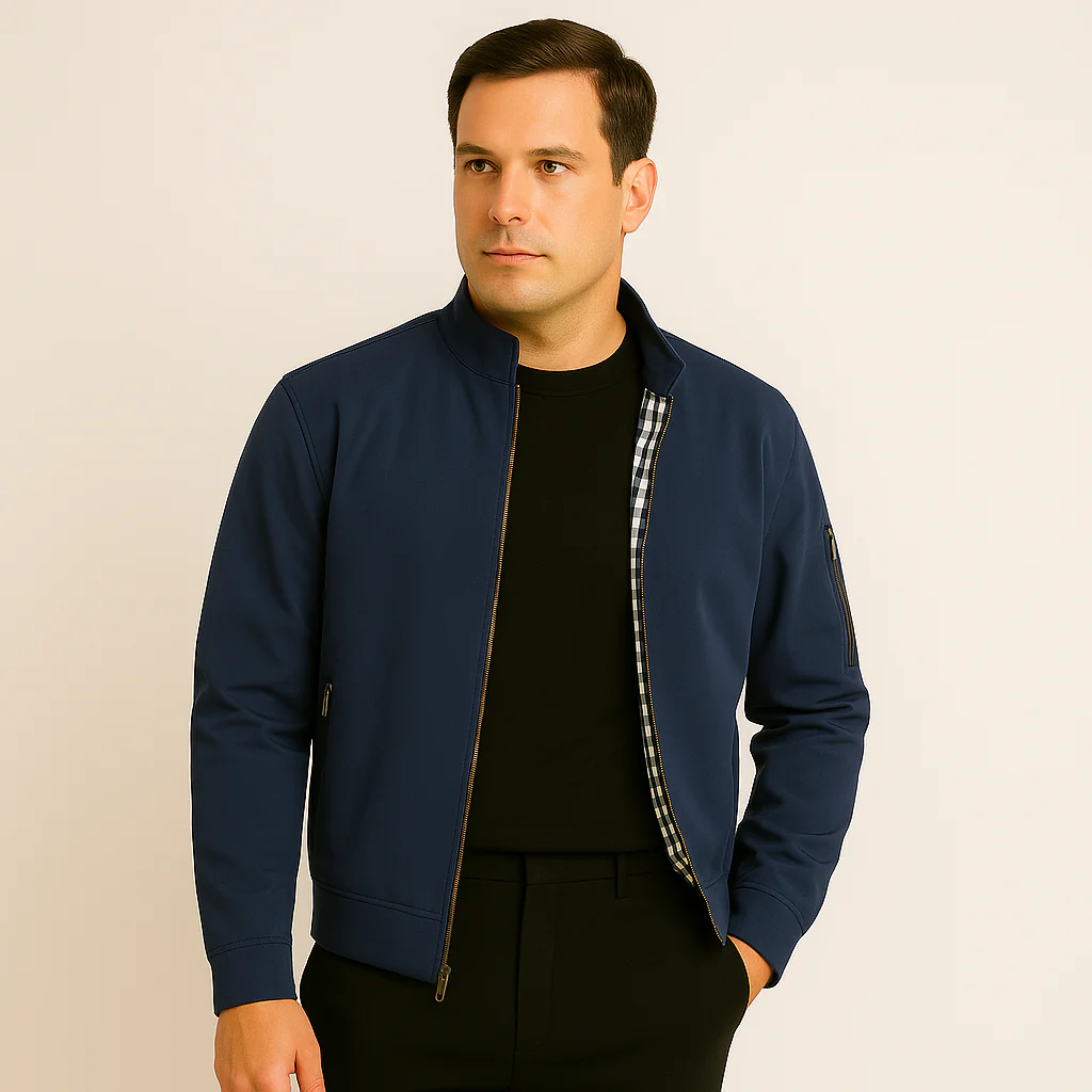 Lässige Herrenjacke mit Stehkragen - Image 6