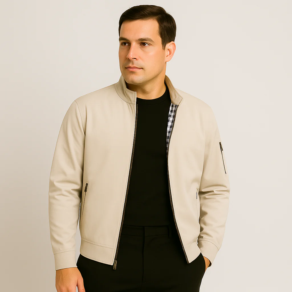Lässige Herrenjacke mit Stehkragen - Image 7