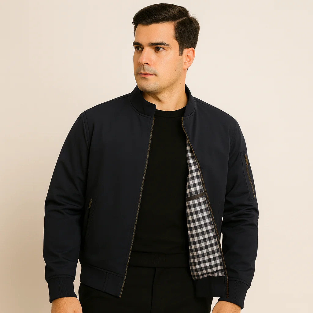 Lässige Herrenjacke mit Stehkragen - Image 8
