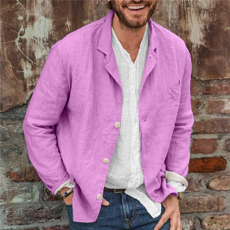 Lässige Jacke mit Reverskragen für Herren - Image 10