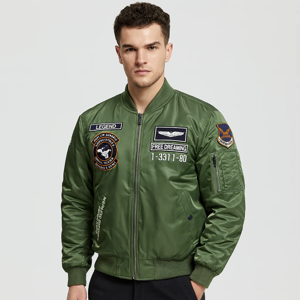 Lässige Piloten-Bomberjacke für Herren - Image 2