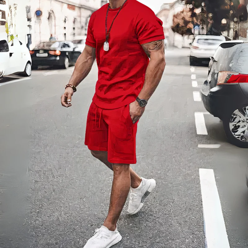 Lässige Shorts und T-Shirt für Herren | Kurzer hose - Image 4