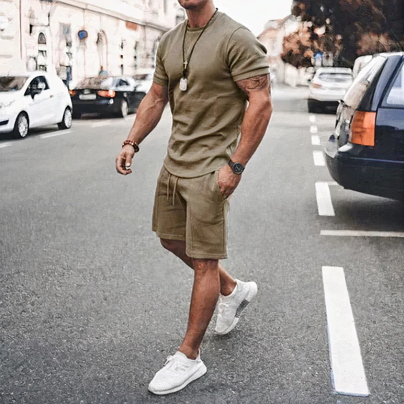 Lässige Shorts und T-Shirt für Herren | Kurzer hose - Image 5