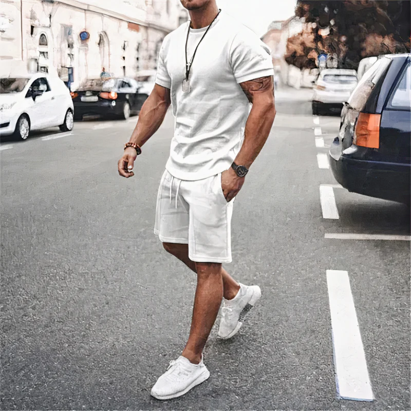 Lässige Shorts und T-Shirt für Herren | Kurzer hose - Image 8