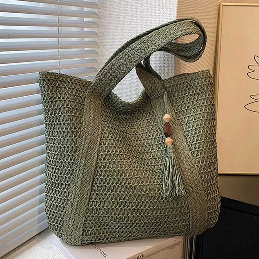 Lässige Strohtasche für Damen – Sommer, vielseitig und leicht - Image 3