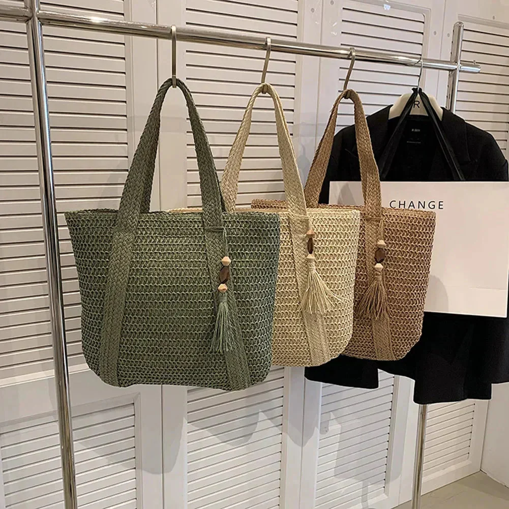 Lässige Strohtasche für Damen – Sommer, vielseitig und leicht - Image 4