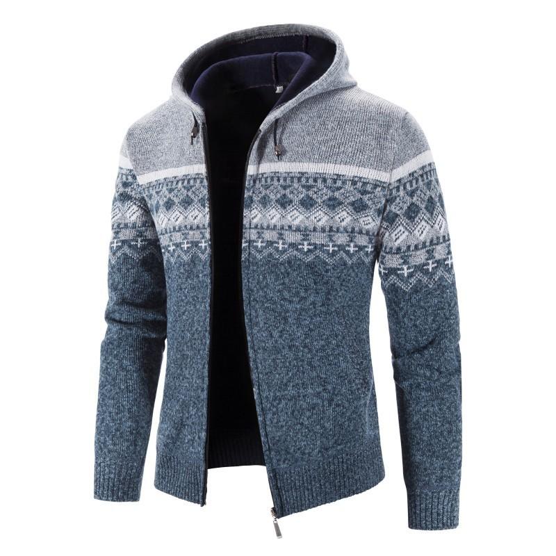Lässiger gestrickter Hoodie für Herren - Image 2
