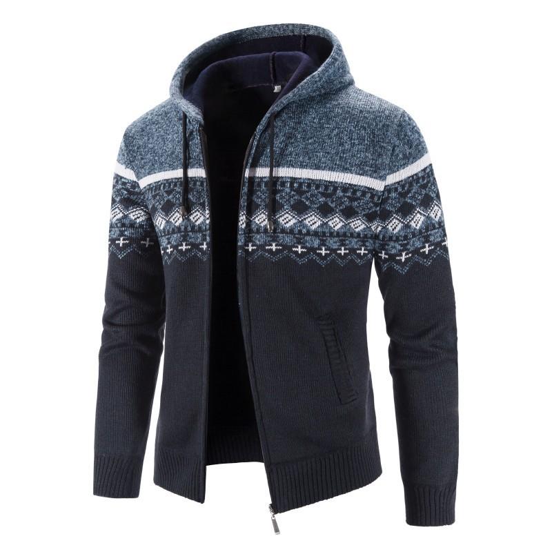Lässiger gestrickter Hoodie für Herren - Image 3