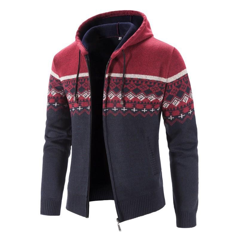 Lässiger gestrickter Hoodie für Herren - Image 4