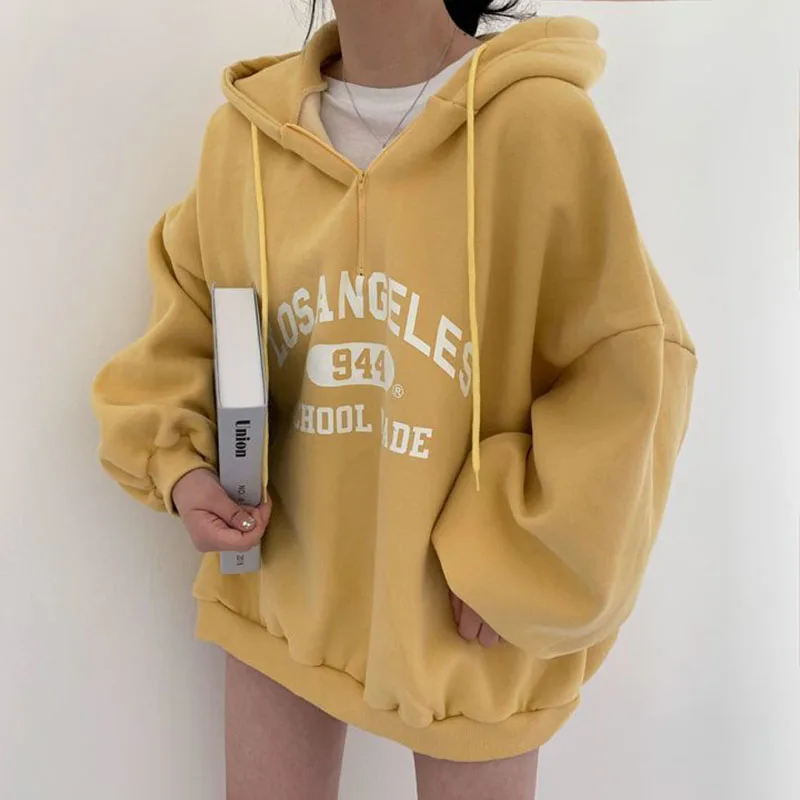 Lässiger Kapuzenpullover in Übergröße für Damen - Image 4
