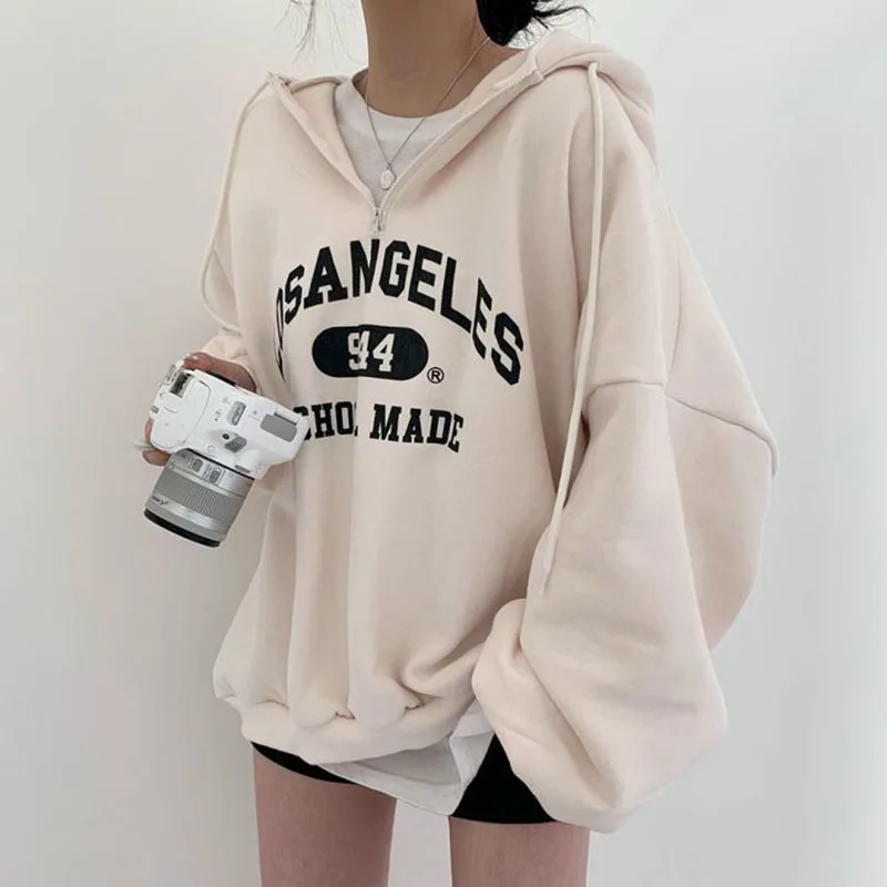 Lässiger Kapuzenpullover in Übergröße für Damen - Image 5