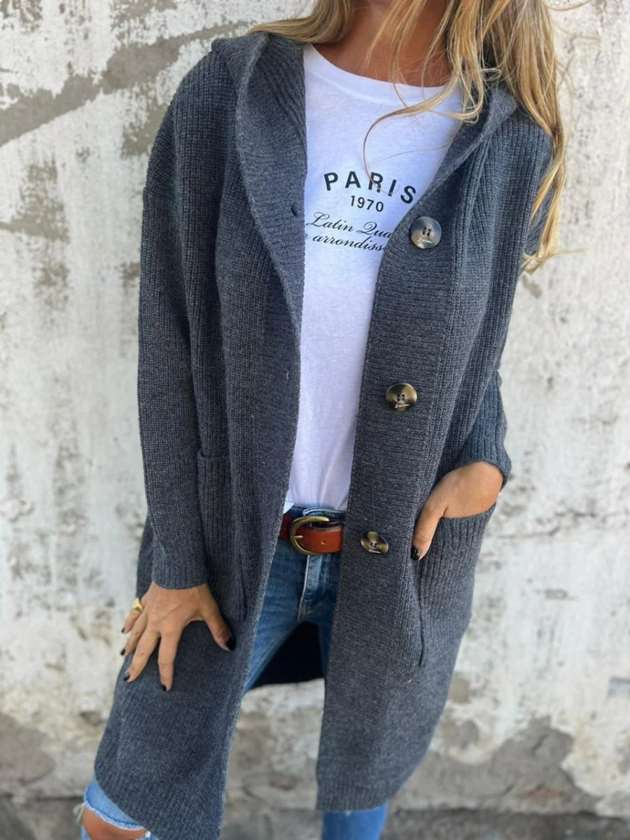 Lässiger langer Strickjacke für Damen | Strick - Image 2