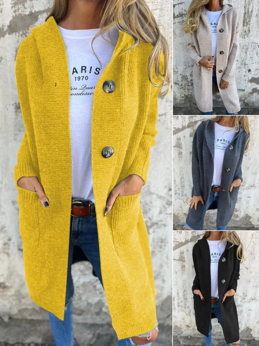 Lässiger langer Strickjacke für Damen | Strick - Image 3