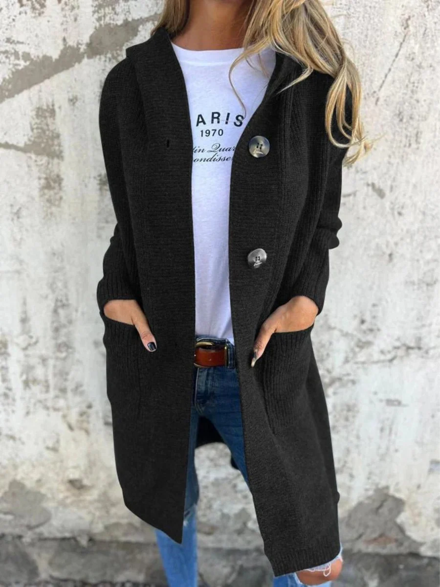 Lässiger langer Strickjacke für Damen | Strick - Image 4