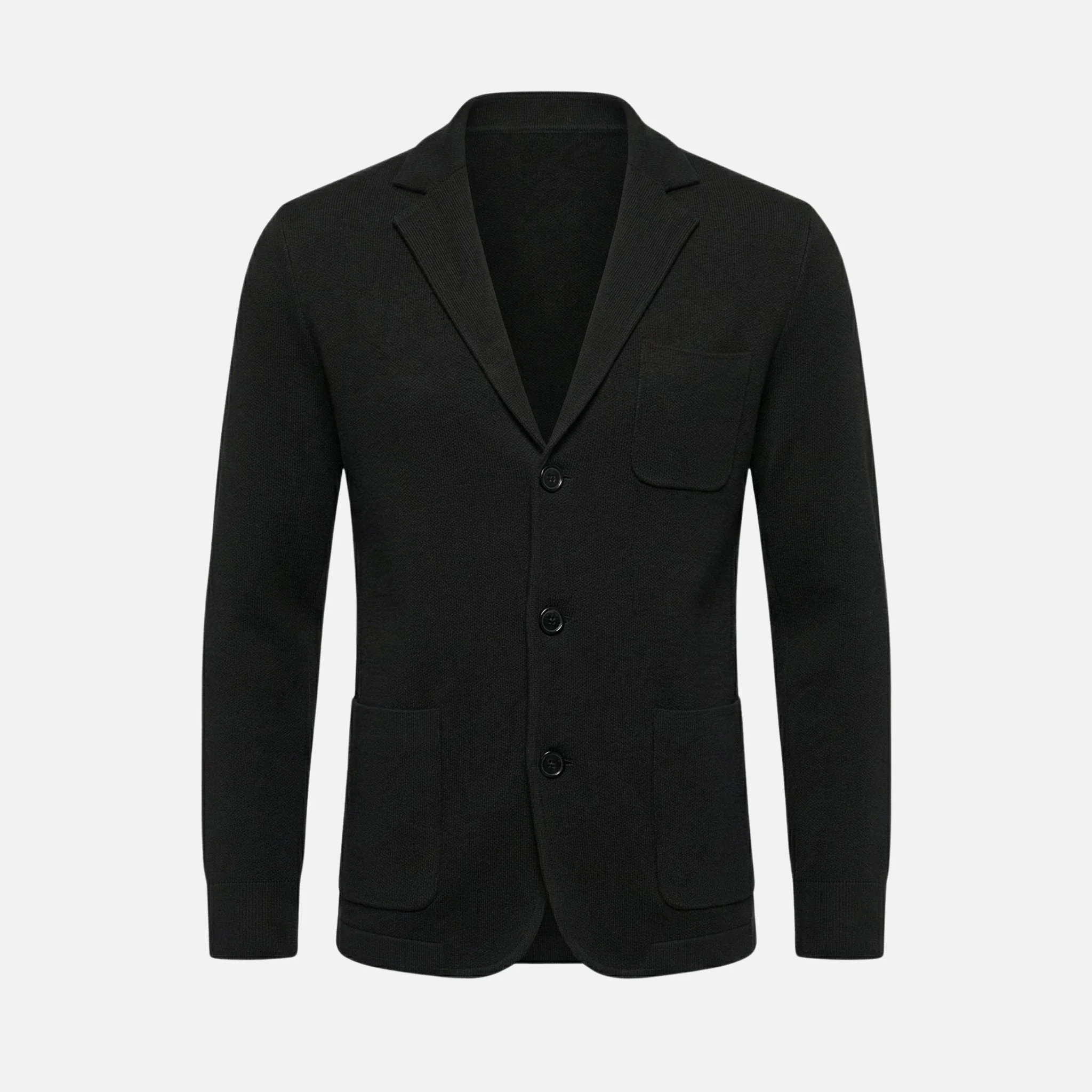 Nils | Herren Lässiges Strick-Sakko Brusttasche – Strick Blazer Herren Casual - Image 10