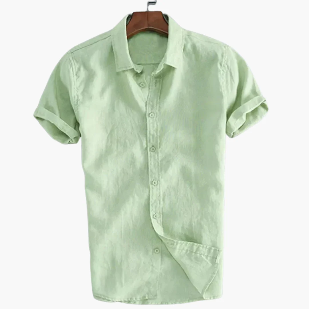 Lässiges weißes Hemd für Herren – Kurzarm & stilvoll - Image 4
