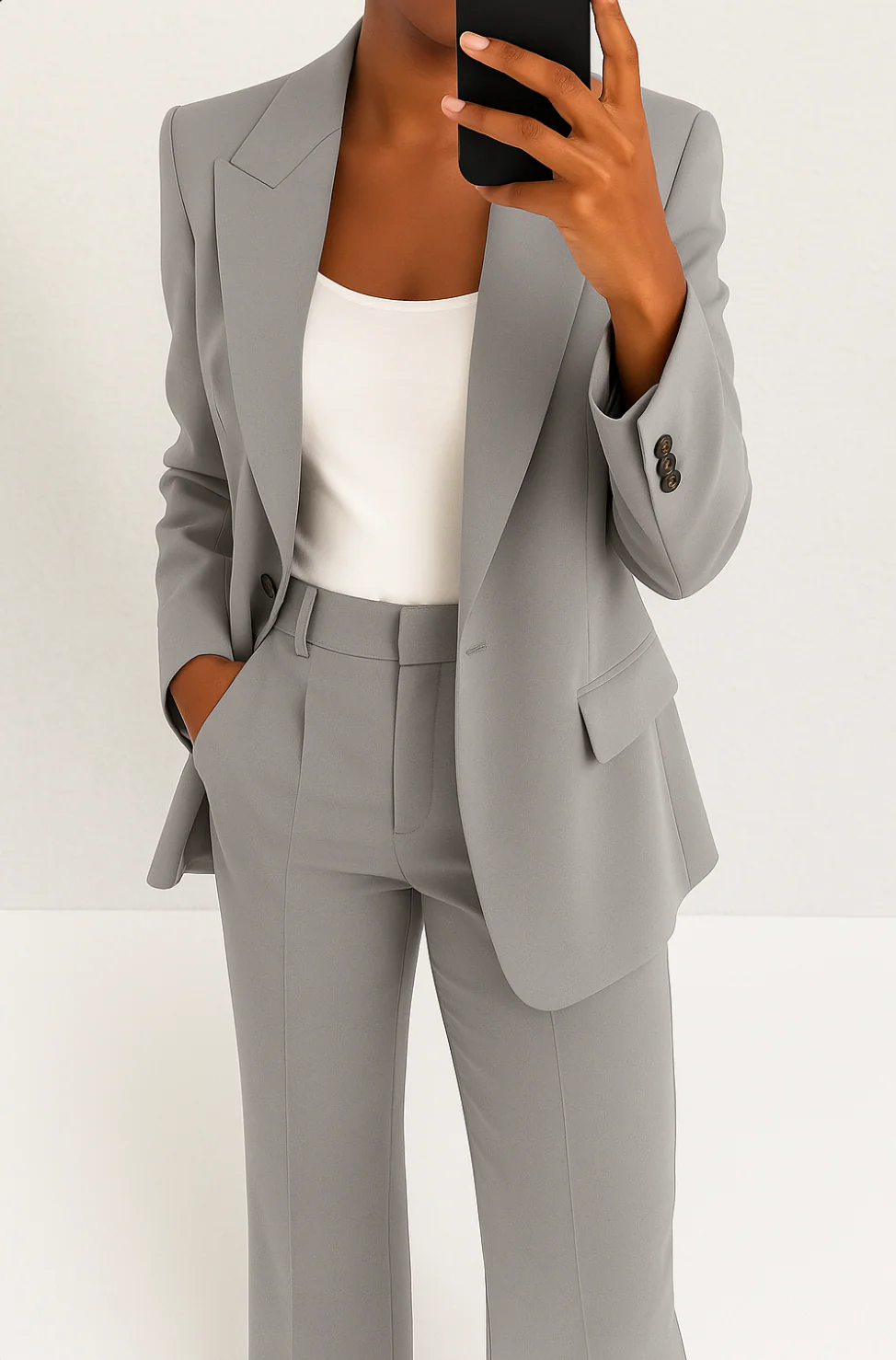 Laura – Moderner klassischer Damen Blazer mit passender Stoffhose - Image 6