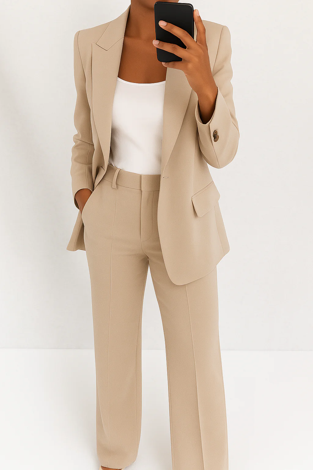Laura – Moderner klassischer Damen Blazer mit passender Stoffhose - Image 7