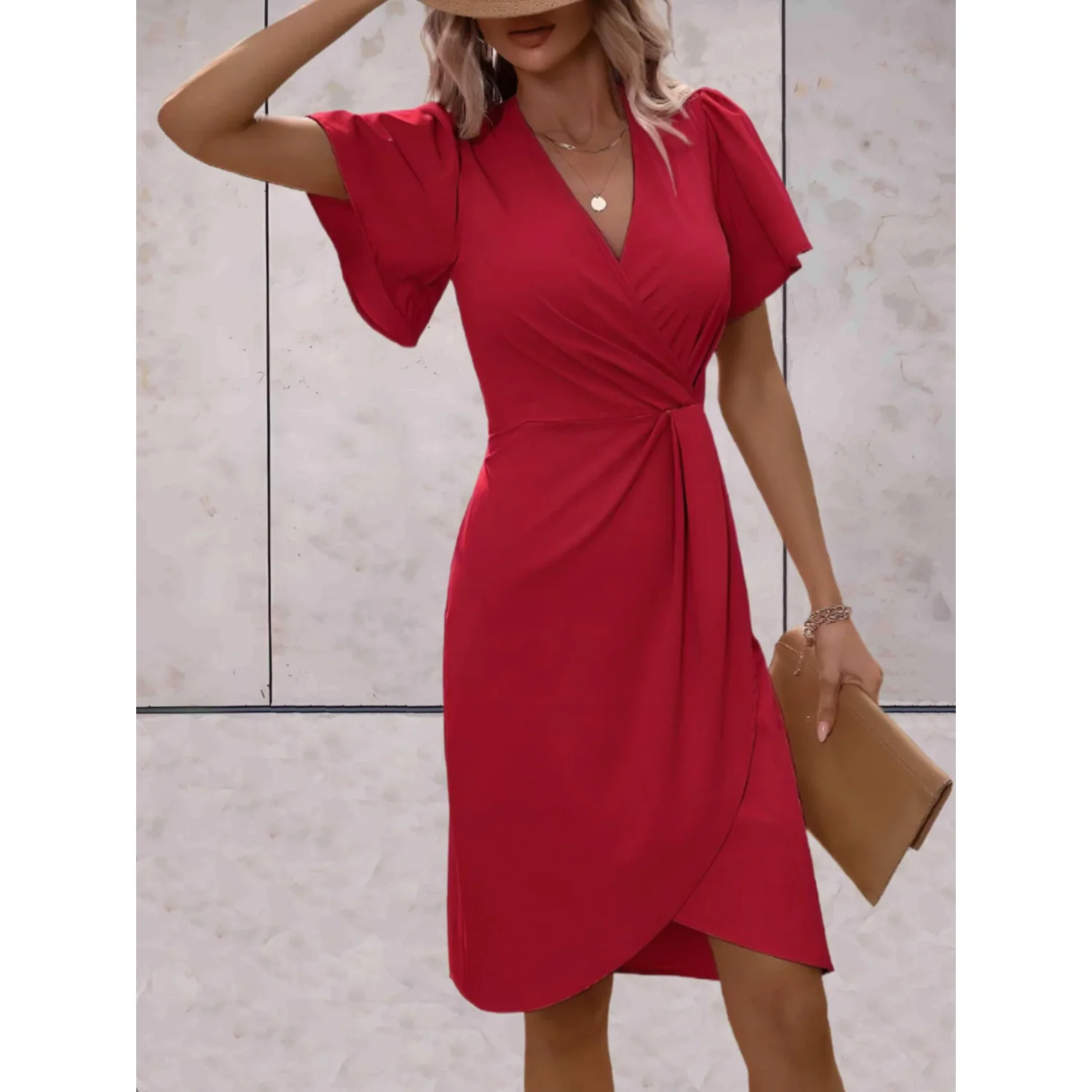 Laura – Sommerchic Drapierter Kleid - Image 2