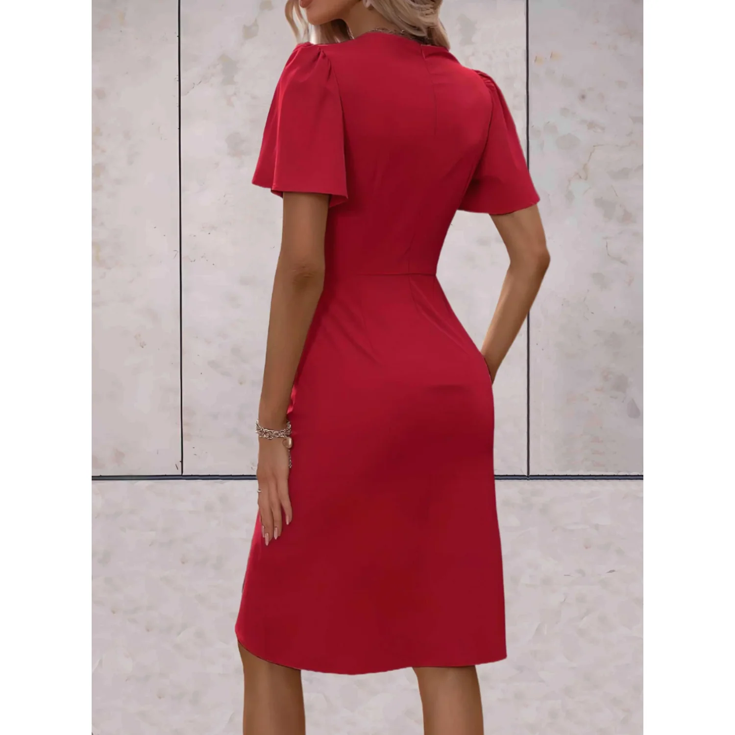 Laura – Sommerchic Drapierter Kleid - Image 3