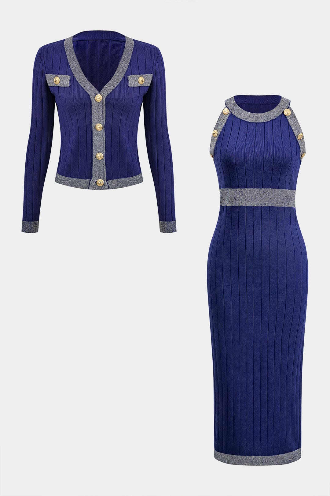 Laura | Strick-Set mit Cardigan & Bleistiftkleid - Image 8