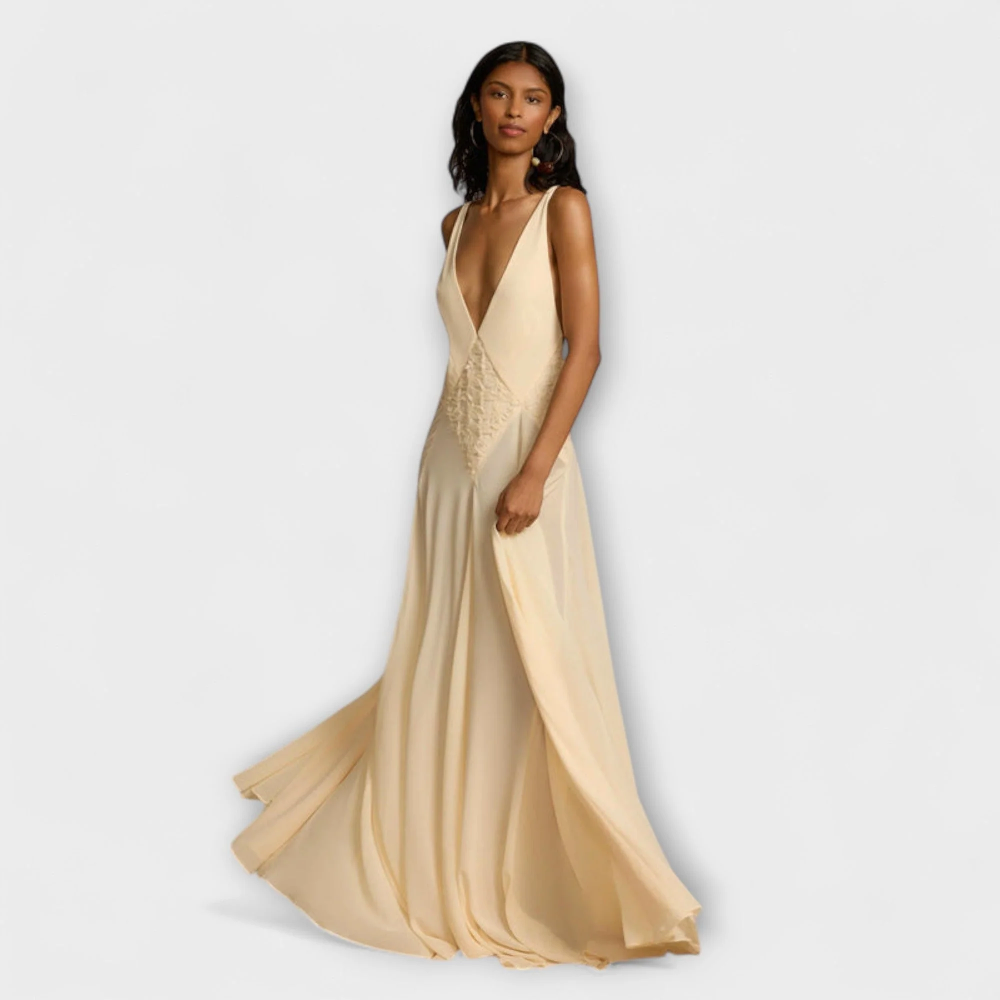 Lavinia - Maxi Dress mit tiefem V-Ausschnitt - Image 3
