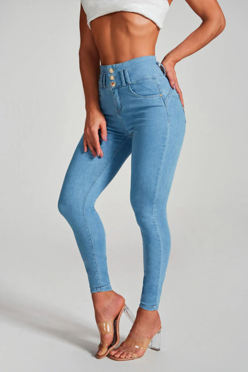 Lea - Hochtaillierte Skinny Jeans für Damen - Image 2