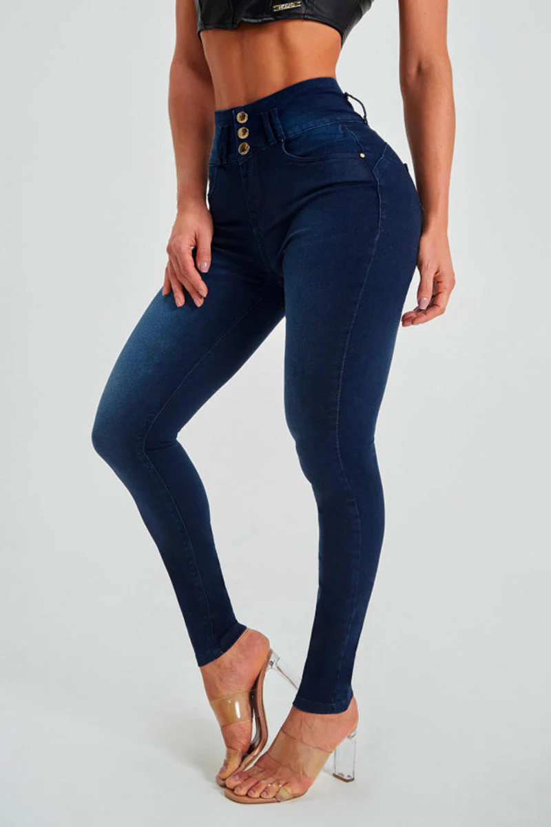 Lea - Hochtaillierte Skinny Jeans für Damen - Image 3