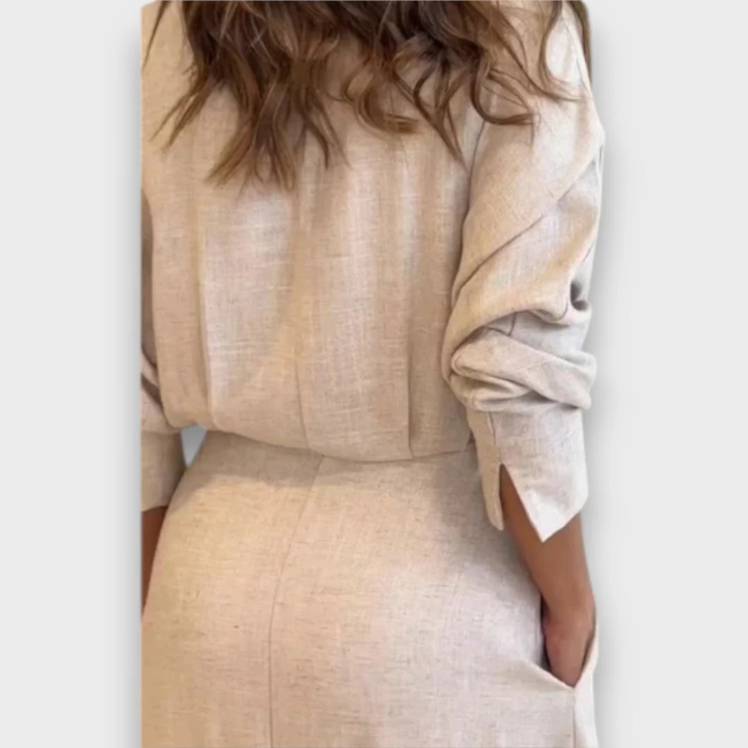 Lea – Luftiges Hemdblusenkleid mit Gürtel - Image 3