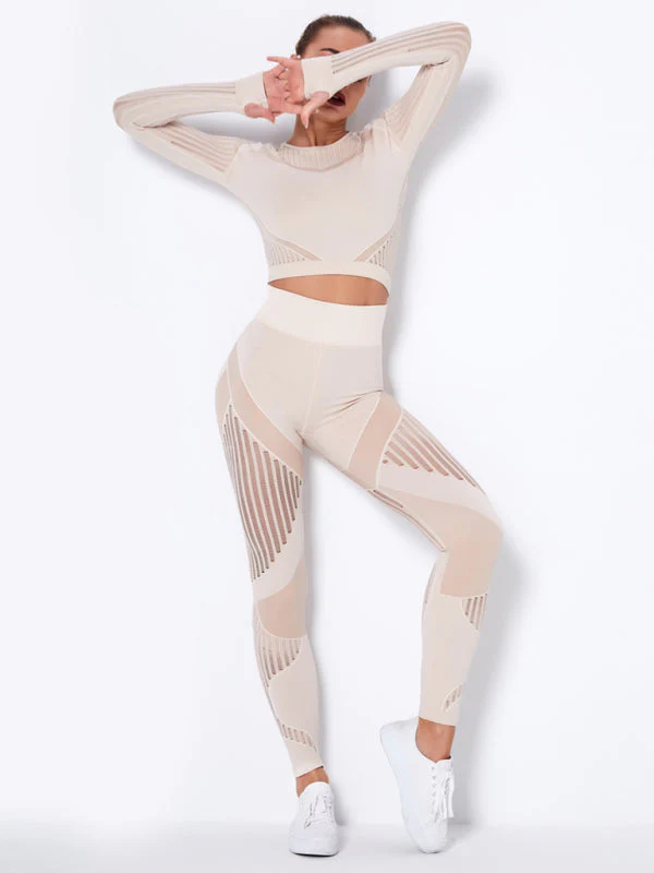 Lea | Nahtloses 2-teiliges Sportset mit Struktur-Design - Image 8