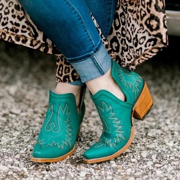 Leah- Cowboy Stiefeletten mit Absatz - Image 2