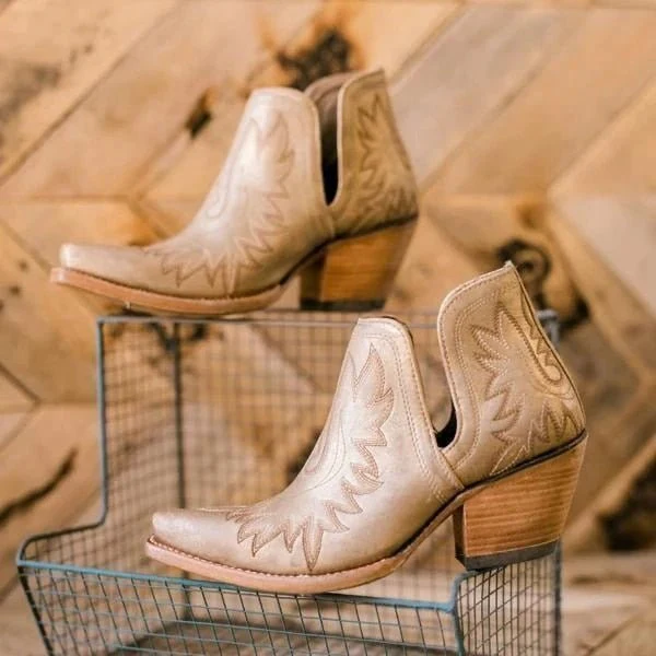 Leah- Cowboy Stiefeletten mit Absatz - Image 4