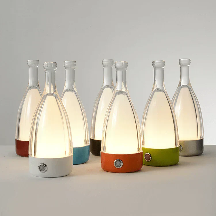 LED Tischlampe in Flaschenform – Wiederaufladbare Designleuchte - Image 2