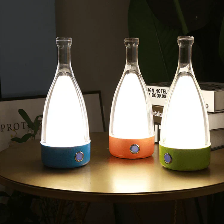 LED Tischlampe in Flaschenform – Wiederaufladbare Designleuchte - Image 6