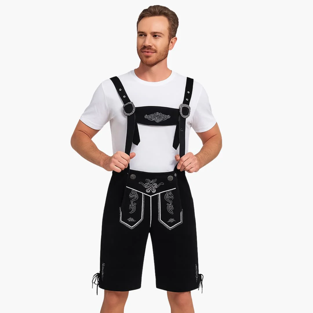 Lederhose mit Hosenträgern für Herren - Oktoberfest 2025 - Image 2