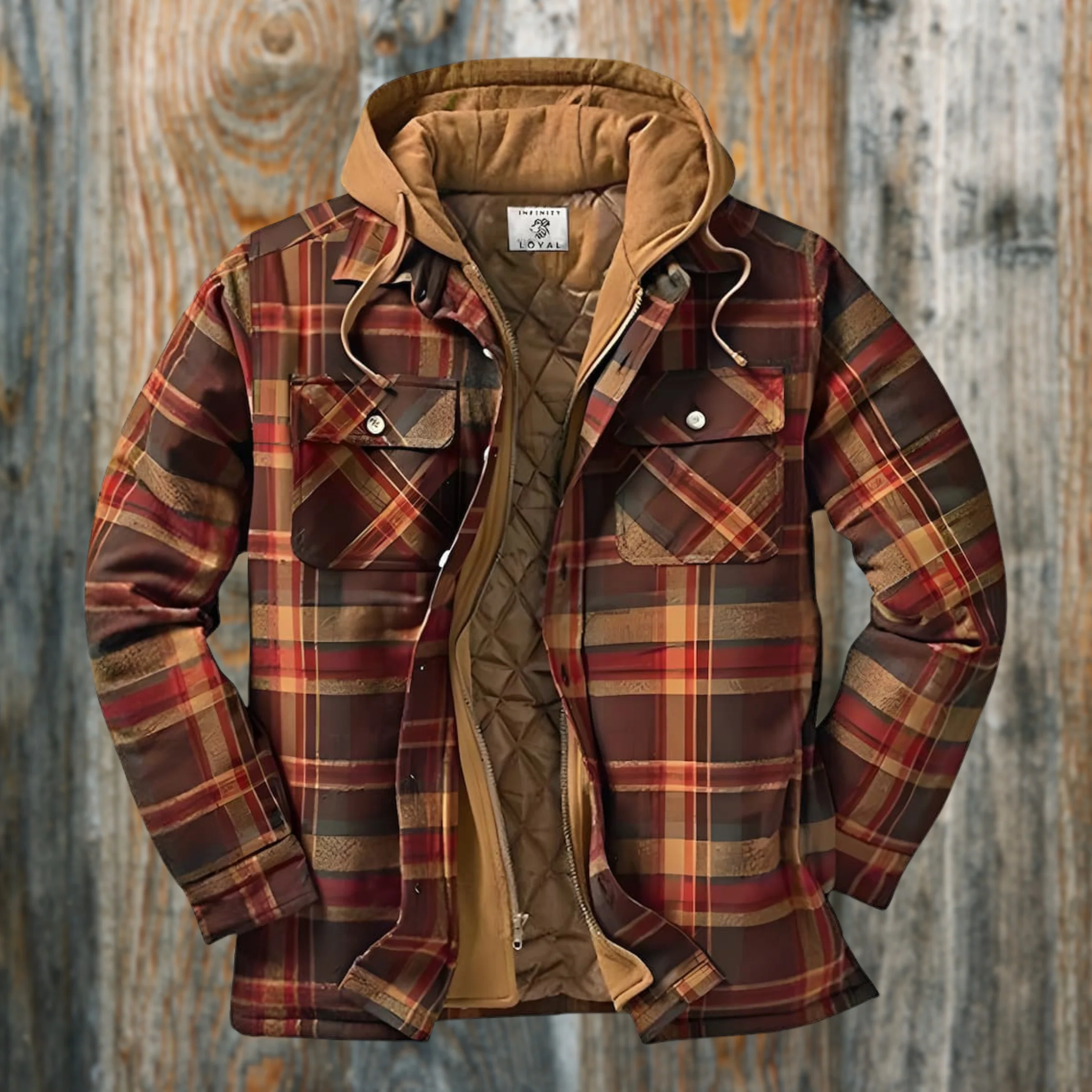 Legere gesteppte Flanelljacke für Männer - Michael - Image 2