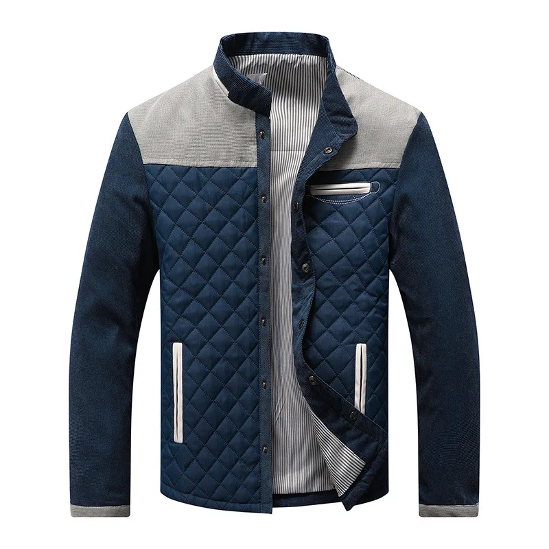 Leicht Gefüttert Übergangsjacke Herren | Elegant Steppjacke Kontrast - Image 3