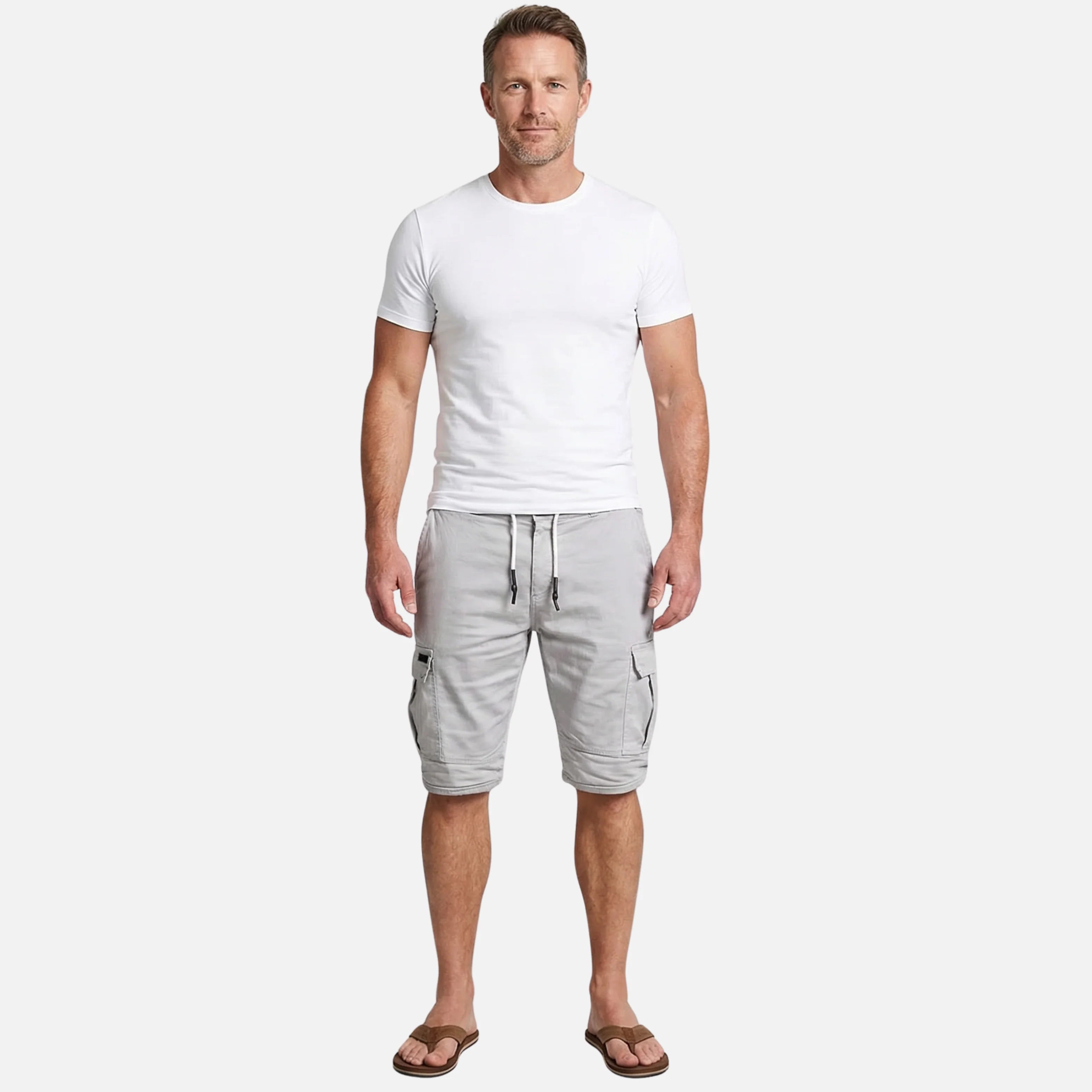 Georg | Herren Leichte Casual Cargo Shorts Kordelzug – Cargo Shorts Herren Sommer