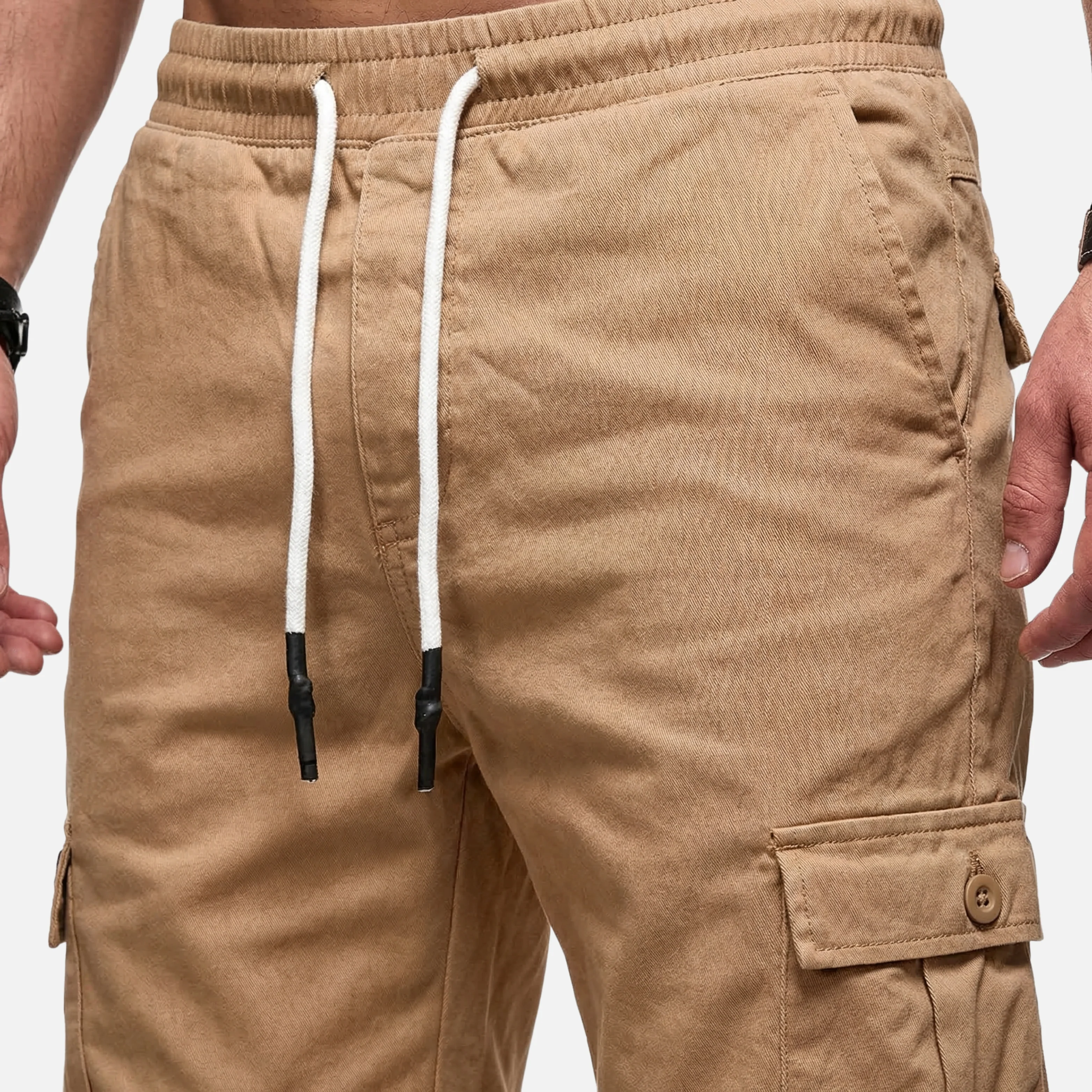 Georg | Herren Leichte Casual Cargo Shorts Kordelzug – Cargo Shorts Herren Sommer - Image 3
