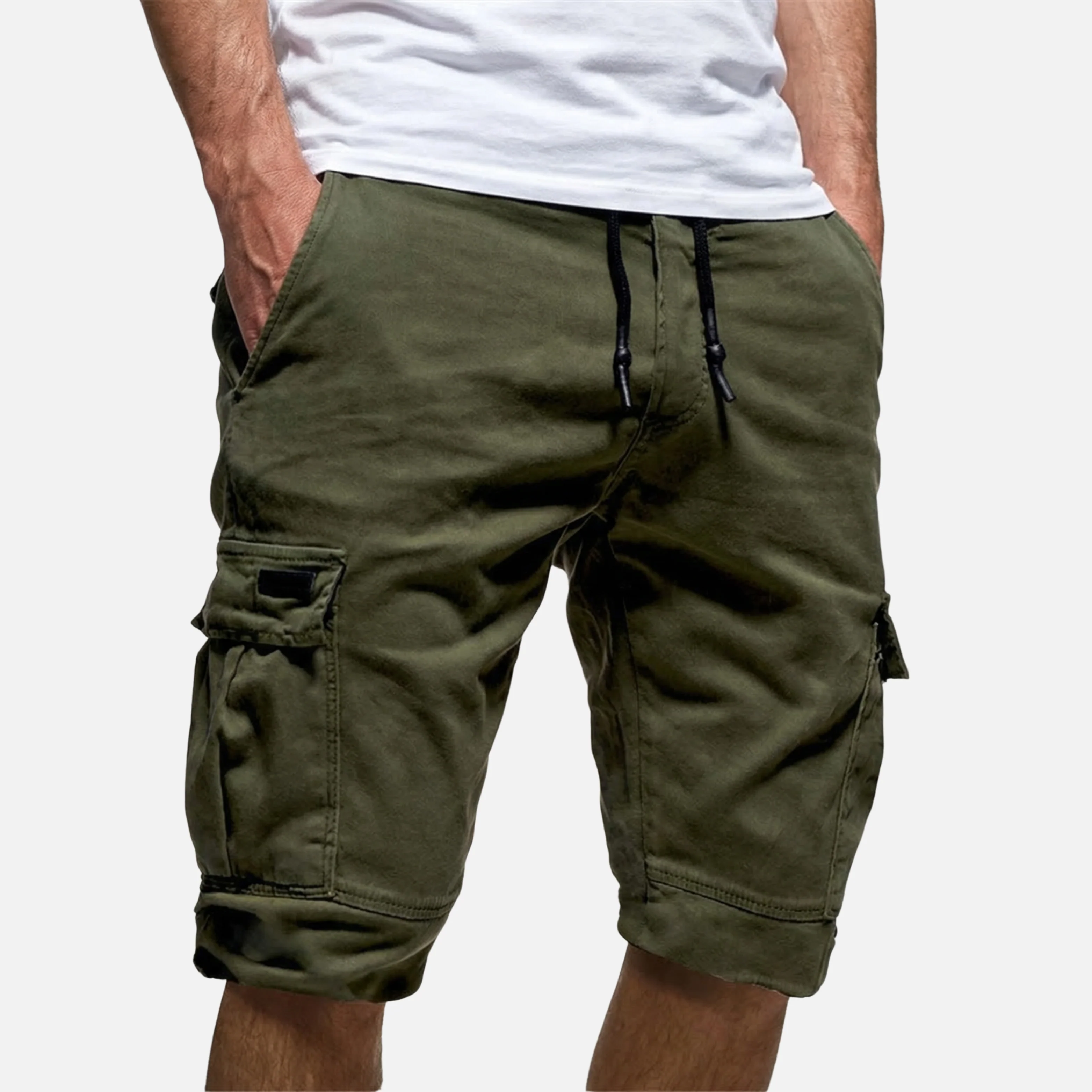 Georg | Herren Leichte Casual Cargo Shorts Kordelzug – Cargo Shorts Herren Sommer - Image 4